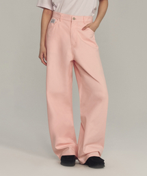 URBANDTYPE（アーバンディタイプ）の「(ウィメンズ) コットンセミワイドパンツ_ピンク（その他パンツ）」