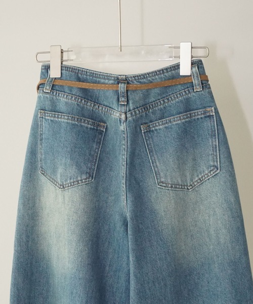 chuclla（チュクラ）の「ヴィンテージライクフレアデニム chw25a129（デニムパンツ・レディース・ブルー・L/M/S）」の15枚目の写真