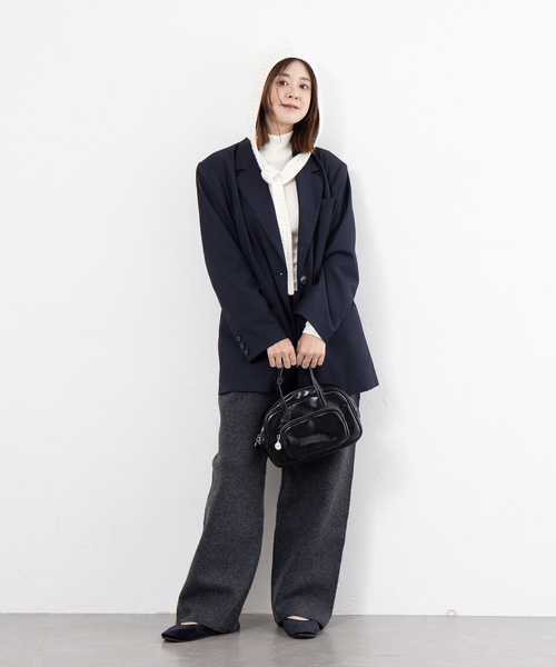 U by SPICK&SPAN（ユーバイスピックアンドスパン）の「ニットパンツ（その他パンツ・レディース・ライトグレー/ブラウン/チャコールグレー・38/36）」の14枚目の写真