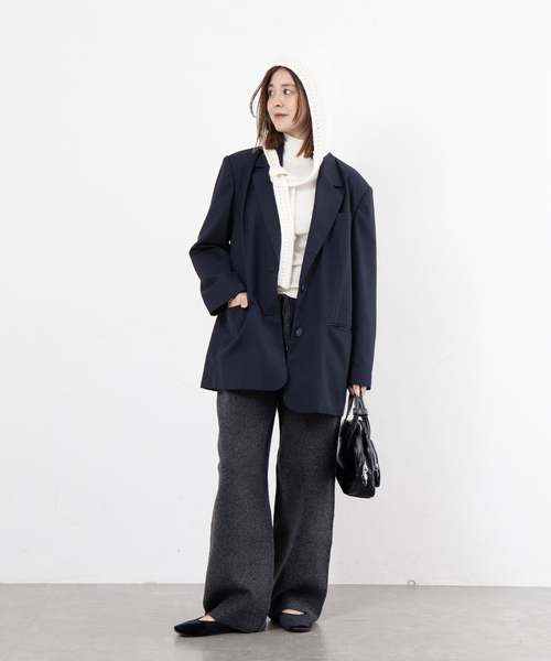 U by SPICK&SPAN（ユーバイスピックアンドスパン）の「ニットパンツ（その他パンツ・レディース・ライトグレー/ブラウン/チャコールグレー・38/36）」の16枚目の写真