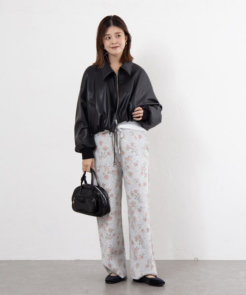 U by SPICK&SPAN（ユーバイスピックアンドスパン）の「ニットパンツ（その他パンツ・レディース・ライトグレー/ブラウン/チャコールグレー・38/36）」の22枚目の写真