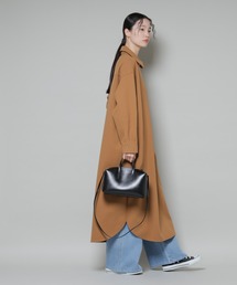 NANO universe | ソフトメルトンジャージーハーフジップワンピース(ワンピース)