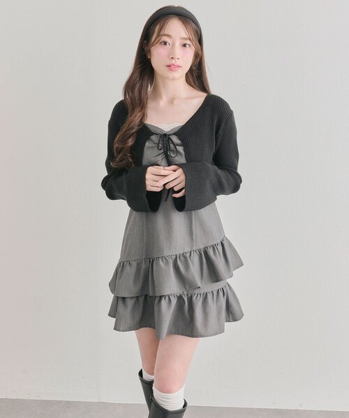 OLIVE des OLIVE YUI企画 ワンピースとボレロ セット OLIVE des OLIVE（オリーブデオリーブ） ワンピース 「セットで着れる