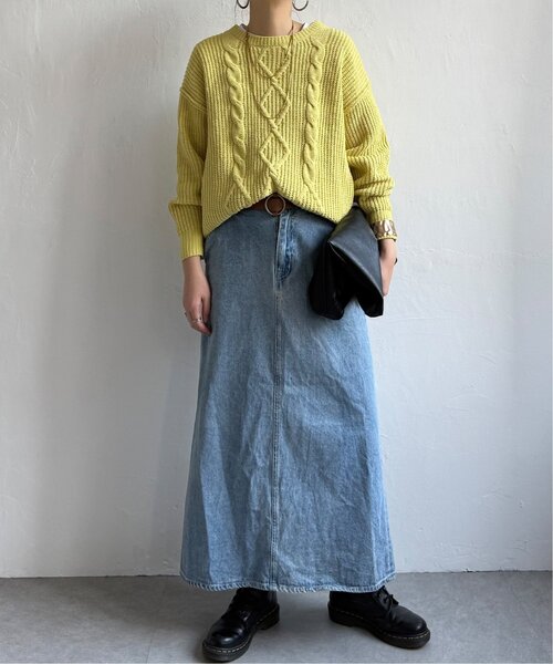 LBC(エルビーシー)の「マットモールケーブルニットプルオーバー(ニット/セーター・レディース・ライトグレー/その他3/イエロー/ブルー・M)」の15枚目の写真