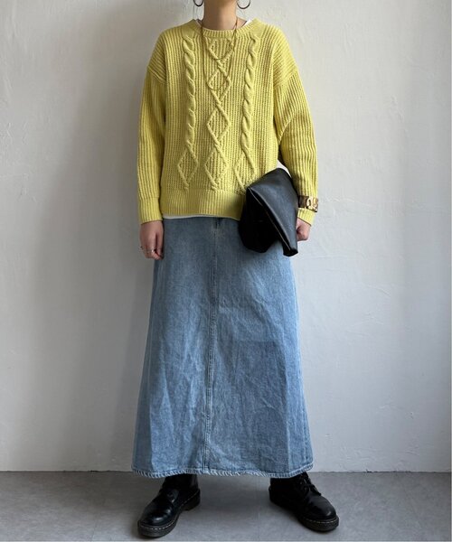 LBC(エルビーシー)の「マットモールケーブルニットプルオーバー(ニット/セーター・レディース・ライトグレー/その他3/イエロー/ブルー・M)」の14枚目の写真