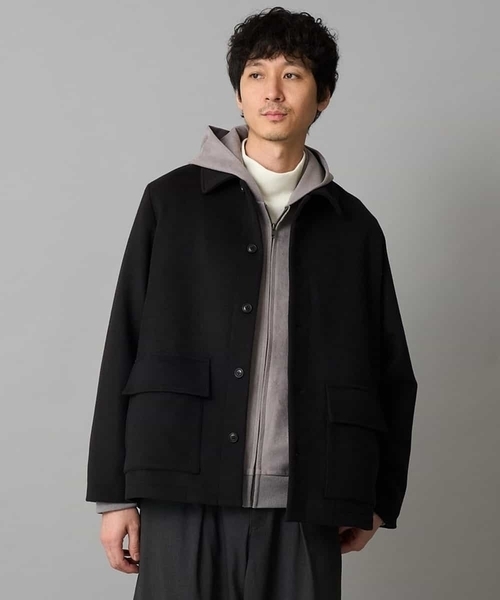 a.v.v（アーヴェヴェ）の「フェイクウールワイドシルエットカバーオール（その他アウター・メンズ・ブラウン/ブラック・48/46）」の5枚目の写真