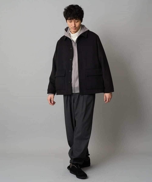 a.v.v（アーヴェヴェ）の「フェイクウールワイドシルエットカバーオール（その他アウター・メンズ・ブラウン/ブラック・48/46）」の15枚目の写真