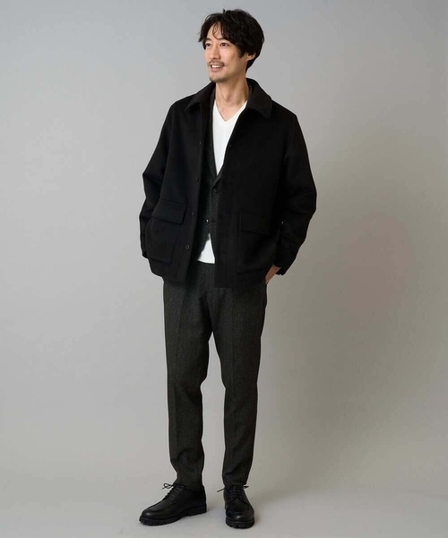 a.v.v（アーヴェヴェ）の「フェイクウールワイドシルエットカバーオール（その他アウター・メンズ・ブラウン/ブラック・48/46）」の20枚目の写真