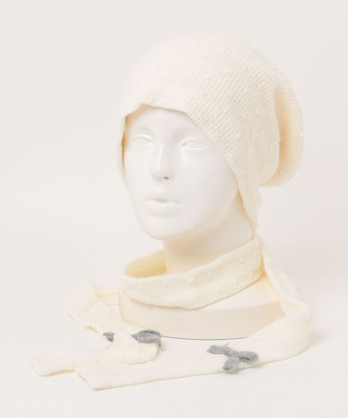 セール】【 IMARI / イマリ 】 ドット ニット ビーニー ＆ スリム