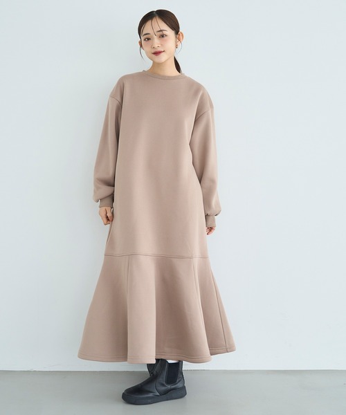 mil（ミル）の「裏起毛マーメイドワンピース【585132】（ワンピース・レディース・モカ/ブラウン/チャコールグレー・XS/S）」の22枚目の写真