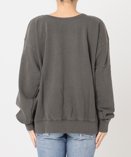 journal standard L'essage（ジャーナルスタンダードレサージュ）の「【MIXTA/ミクスタ】ENJOY YOURSEL F CREW SWEATSHITS：スウェット（スウェット・レディース・ブラック/ライトグレー・LARGE）」の13枚目の写真