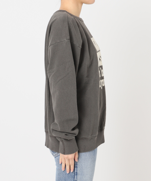 journal standard L'essage（ジャーナルスタンダードレサージュ）の「【MIXTA/ミクスタ】ENJOY YOURSEL F CREW SWEATSHITS：スウェット（スウェット・レディース・ブラック/ライトグレー・LARGE）」の14枚目の写真