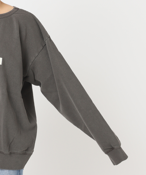 journal standard L'essage（ジャーナルスタンダードレサージュ）の「【MIXTA/ミクスタ】ENJOY YOURSEL F CREW SWEATSHITS：スウェット（スウェット・レディース・ブラック/ライトグレー・LARGE）」の15枚目の写真