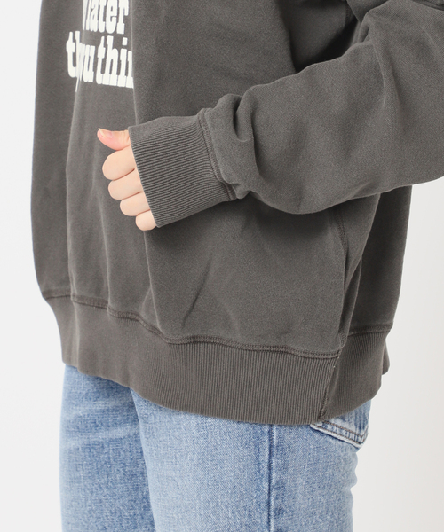 journal standard L'essage（ジャーナルスタンダードレサージュ）の「【MIXTA/ミクスタ】ENJOY YOURSEL F CREW SWEATSHITS：スウェット（スウェット・レディース・ブラック/ライトグレー・LARGE）」の16枚目の写真