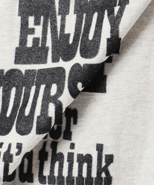 journal standard L'essage（ジャーナルスタンダードレサージュ）の「【MIXTA/ミクスタ】ENJOY YOURSEL F CREW SWEATSHITS：スウェット（スウェット・レディース・ブラック/ライトグレー・LARGE）」の21枚目の写真