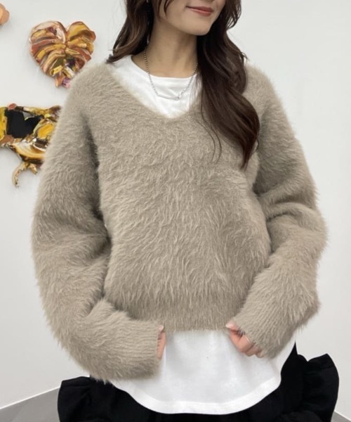 セール】2WAYシャギーニット（ニット/セーター）｜STYLEMIXER