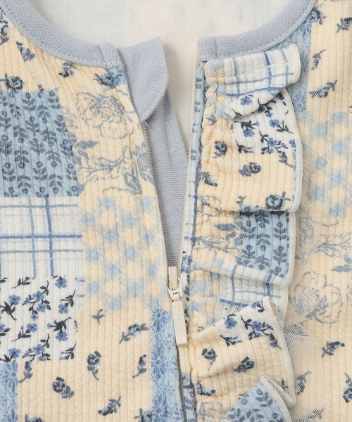 petit main（プティマイン）の「アソート前フリルカバーオール（ロンパース・キッズ・ライトピンク/ベージュ/ライトブルー/アイボリー・80ｃｍ/70cm）」の10枚目の写真