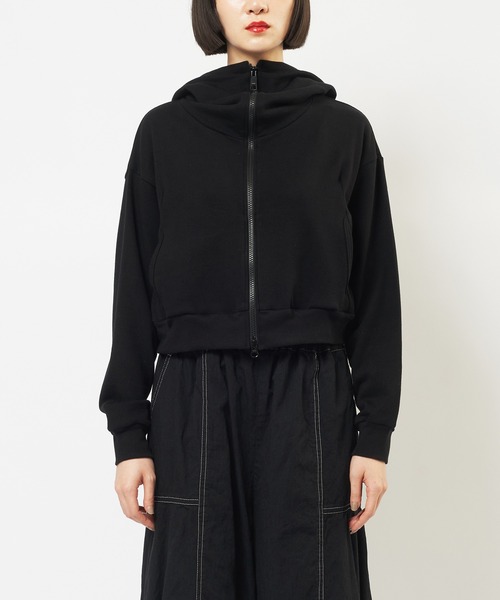 gomme（ゴム）の「フェイスカバードパーカー（パーカー・レディース・ブラック・MEDIUM）」の6枚目の写真