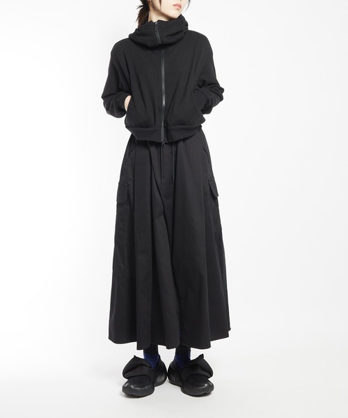 gomme（ゴム）の「フェイスカバードパーカー（パーカー・レディース・ブラック・MEDIUM）」の21枚目の写真