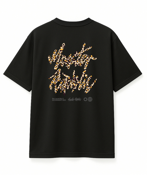 MONSTER REPUBLIC(モンスターリパブリック)の「レオパードロゴイエローティーシャツブラック_8101(Tシャツ/カットソー・レディース・その他・MEDIUM/LARGE/X-LARGE/SMALL)」の2枚目の写真