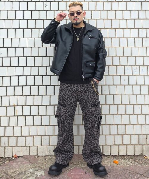 SAINTPAIN（セイントペイン）の「SPレオパードカーゴパンツチャコール（その他パンツ・レディース・その他・LARGE/MEDIUM）」の3枚目の写真
