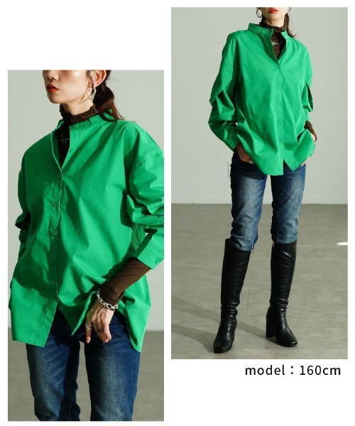 Sawa a la mode(サワアラモード)の「スリットスリーブデザインシャツブラウス(シャツ/ブラウス・レディース・グリーン・FREE)」の10枚目の写真