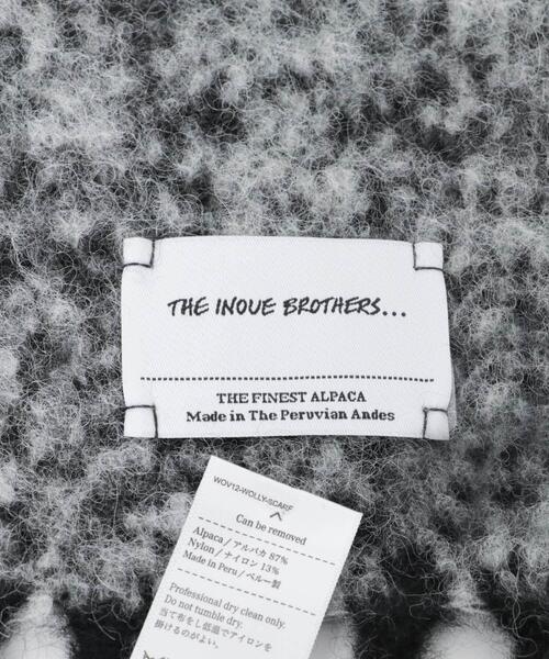 THE INOUE BROTHERS（ザイノウエブラザーズ）の「THE INOUE BROTHERS　Two Colour Woolly Scarf（マフラー・メンズ・ピンク系その他/ブラック系その他/オレンジ系その他/ブルー系その他/グリーン系その他・ONE）」の9枚目の写真