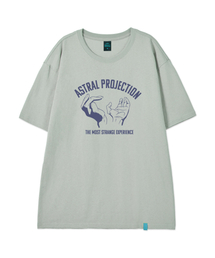 [アストラルハンズ]コットンルーズフィット半袖Tシャツ_ダスティミント
