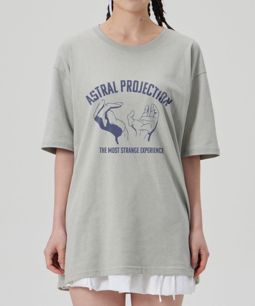 ASTRAL PROJECTION（アストラルプロジェクション）の「[アストラルハンズ]コットンルーズフィット半袖Tシャツ_ダスティミント（Tシャツ/カットソー・メンズ・その他・MEDIUM/LARGE/X-LARGE/XX-LARGE）」の3枚目の写真