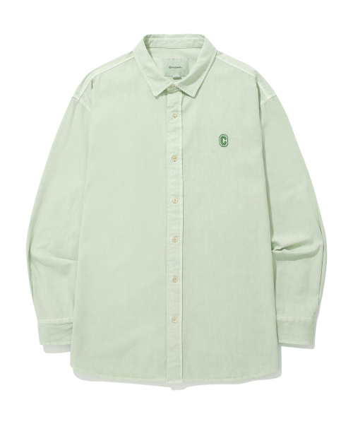 COVERNAT(カバーナット)の「ピグメントオックスフォードシャツグリーン(シャツ/ブラウス・レディース・その他・LARGE/X-LARGE/SMALL/MEDIUM/XX-LARGE)」の1枚目の写真