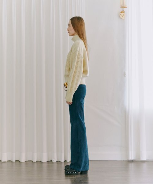 ETMON（エトモン）の「Turtle-Neck Cable Knit Top  Butter（ニット/セーター・レディース・その他・FREE）」の6枚目の写真