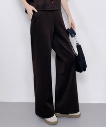 CHUN CHUN NOTES（チュンチュンノーツ）の「美脚ストレート・とろみワイドパンツ／3色展開（スウェットパンツ）」