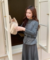 I.O.E（アイオイ）の「【韓国トレンド】クラシックミックスレイヤードセットアップ（ドレス）」