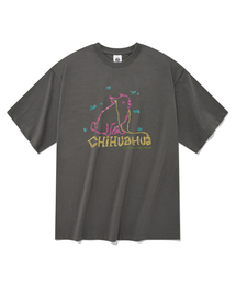 チワワ 半袖Tシャツ グレー