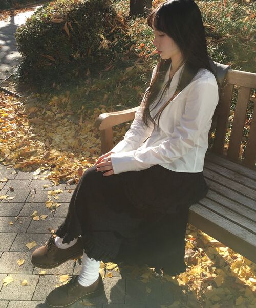 Majournee（マジョネ）の「UNREAL COLLAR SHIRT_WHITE（シャツ/ブラウス・レディース・その他・SMALL/MEDIUM）」の2枚目の写真