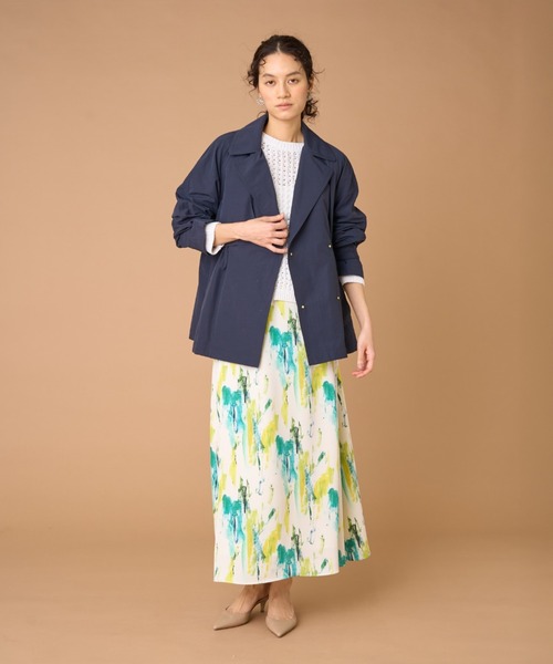 INED（イネド）の「プリントフレアスカート（スカート・レディース・グリーン系その他・7号/9号）」の6枚目の写真