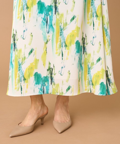 INED（イネド）の「プリントフレアスカート（スカート・レディース・グリーン系その他・7号/9号）」の12枚目の写真