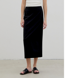 EMKM（ウウムキイム）の「サマーウールロングスカート_BLACK（スカート）」