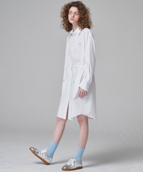 MALOUPE（マロップ）の「4111ワンピース型ロングシャツ(ホワイト)（シャツ/ブラウス・レディース・ホワイト・FREE）」の3枚目の写真