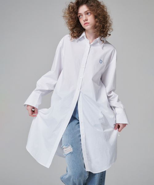MALOUPE（マロップ）の「4111ワンピース型ロングシャツ(ホワイト)（シャツ/ブラウス・レディース・ホワイト・FREE）」の5枚目の写真