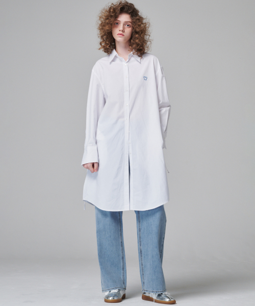 MALOUPE（マロップ）の「4111ワンピース型ロングシャツ(ホワイト)（シャツ/ブラウス・レディース・ホワイト・FREE）」の7枚目の写真