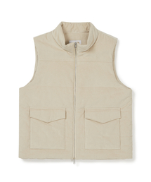 ポシェ コーデュロイ パディッドベスト CREAM BEIGE
