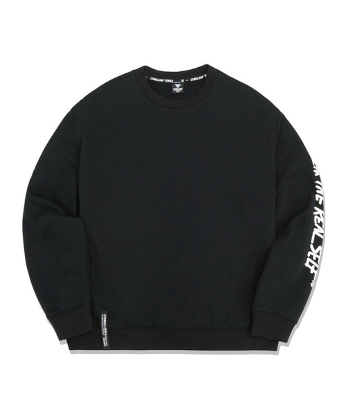 CORALIAN(コラリアン)の「スリーブレタリング裏起毛スウェットブラック(スウェット・メンズ・その他・MEDIUM/S/L/2XL/XL/4XL/5XL/XS/3XL)」の1枚目の写真
