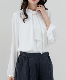 ANNA LUNA（アンナルナ）の「【ANNA LUNA】オケージョン にも◎バー付き ボウタイ カバーリング ブラウス（シャツ/ブラウス）」