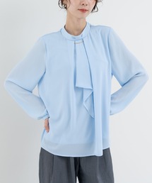 ANNA LUNA（アンナルナ）の「【ANNA LUNA】オケージョン にも◎バー付き ボウタイ カバーリング ブラウス（シャツ/ブラウス）」