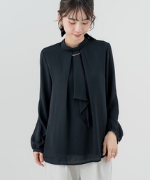 ANNA LUNA（アンナルナ）の「【ANNA LUNA】オケージョン にも◎バー付き ボウタイ カバーリング ブラウス（シャツ/ブラウス）」