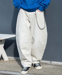 WEGO | WEGO/【26年春夏新作】チェーン付きバルーンパンツ(デニムパンツ)