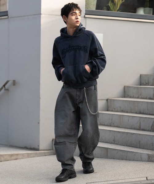 WEGO(ウィゴー)の「WEGO/【26年春夏新作】チェーン付きバルーンパンツ(デニムパンツ・メンズ・アイボリー/スミクロ/その他1/その他2/ピンク・MEDIUM/LARGE)」の21枚目の写真