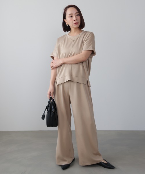 Bou Jeloud（ブージュルード）の「クリアダンボールセットアップ（つなぎ/オールインワン・レディース・ベージュ/ブラック・FREE）」の2枚目の写真