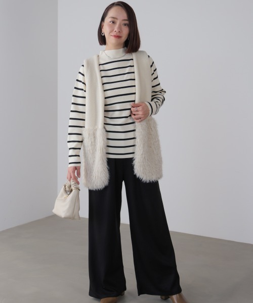 Bou Jeloud（ブージュルード）の「クリアダンボールセットアップ（つなぎ/オールインワン・レディース・ベージュ/ブラック・FREE）」の14枚目の写真